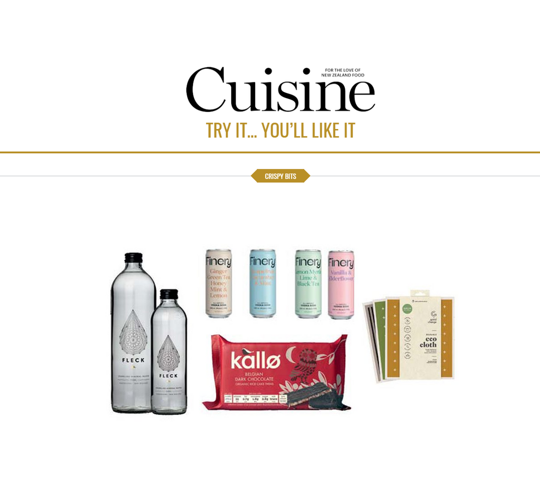 Eco cloths recommended by Cuisine Magazine