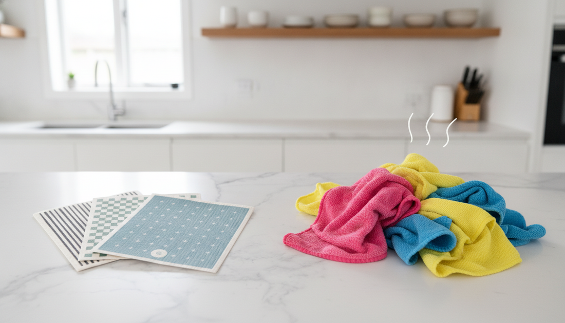 Why Your Cleaning Cloth Is Full of Microplastics (And What to Use Instead)