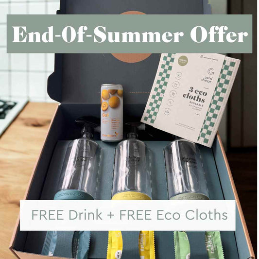 Refillable Cleaning Spray Bottles - Bottle for Good™ Starter Box (OFFER: Free Drink + Free Eco Cloths)