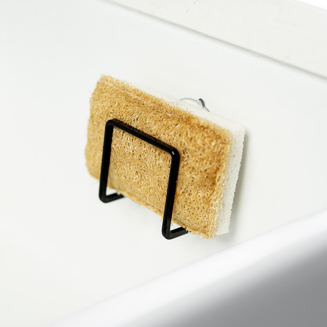 Black Sponge Holder with Eco Scrubber